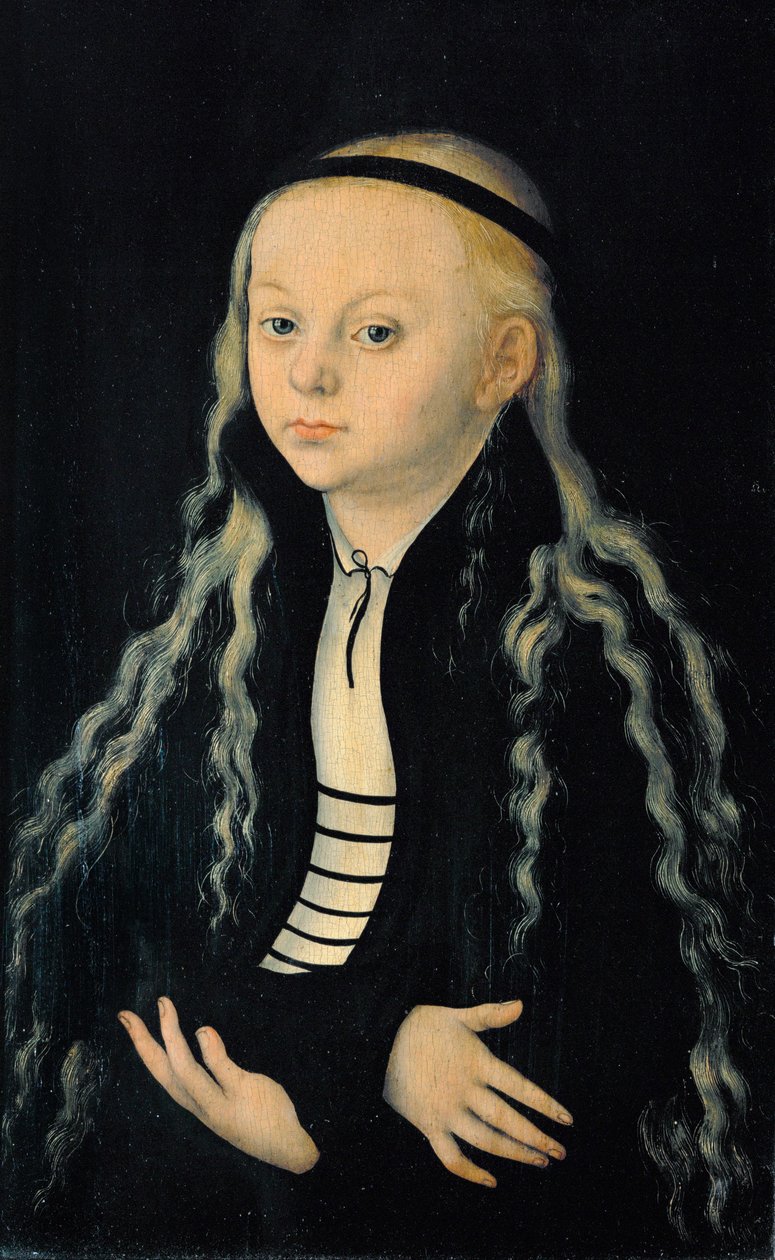 Magdalena Luther, uudistaja Martin Lutherin tytär ... tekijältä Lucas the Elder Cranach