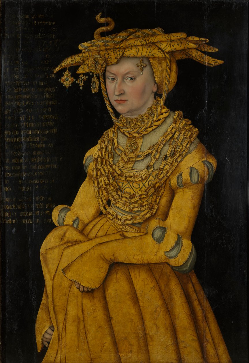 Muotokuva Katariinasta Mecklenburgista, Saksin herttuattaren puolisosta (1487-1561) tekijältä Lucas the Elder Cranach