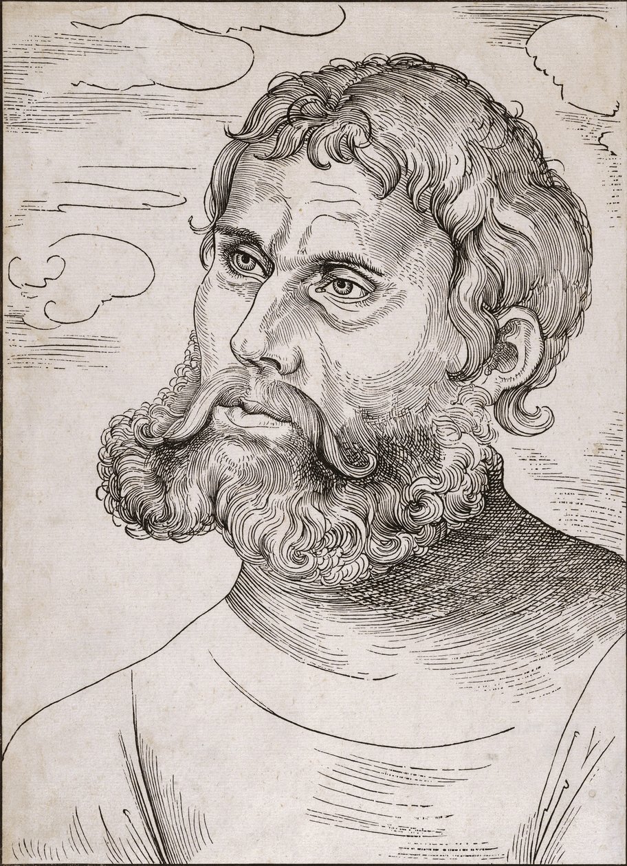 Martti Lutherin muotokuva "Junker Jorgina" - Lucas Cranach vanhin - 1522 tekijältä Lucas the Elder Cranach