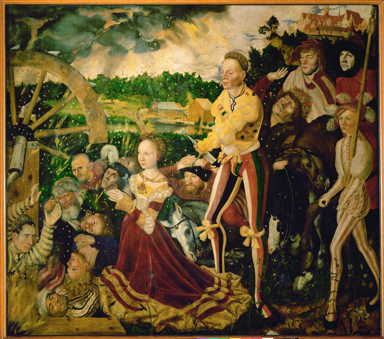 Pyhän Katariinan alttari, triptyykki tekijältä Lucas the Elder Cranach