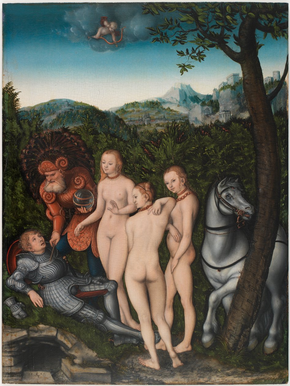 Pariisin tuomio tekijältä Lucas the Elder Cranach