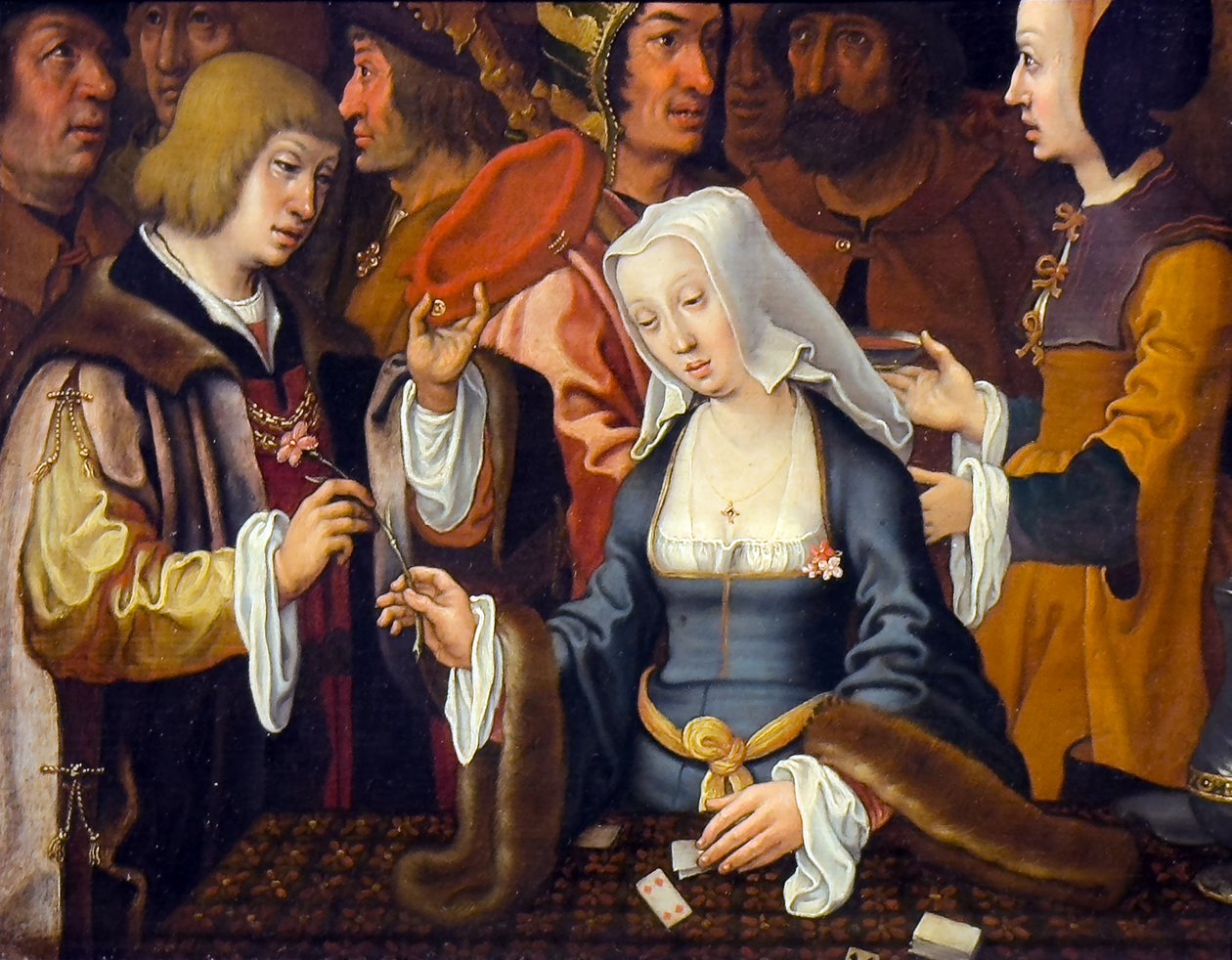 Kortinlukija, 1500-luvun loppu - 1600-luvun alku (Öljy puulle) tekijältä Lucas van (after) Leyden