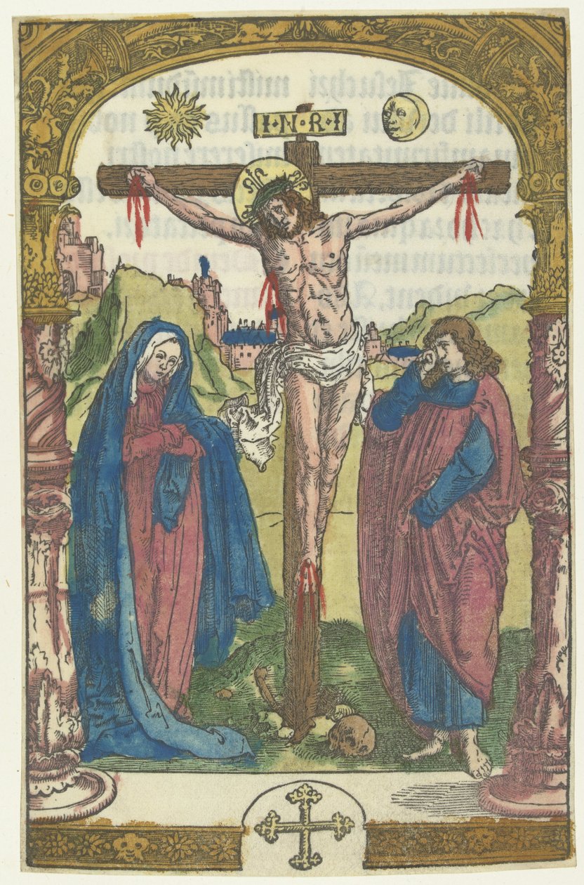 Kristus ristillä tekijältä Lucas van Leyden (attributed to)
