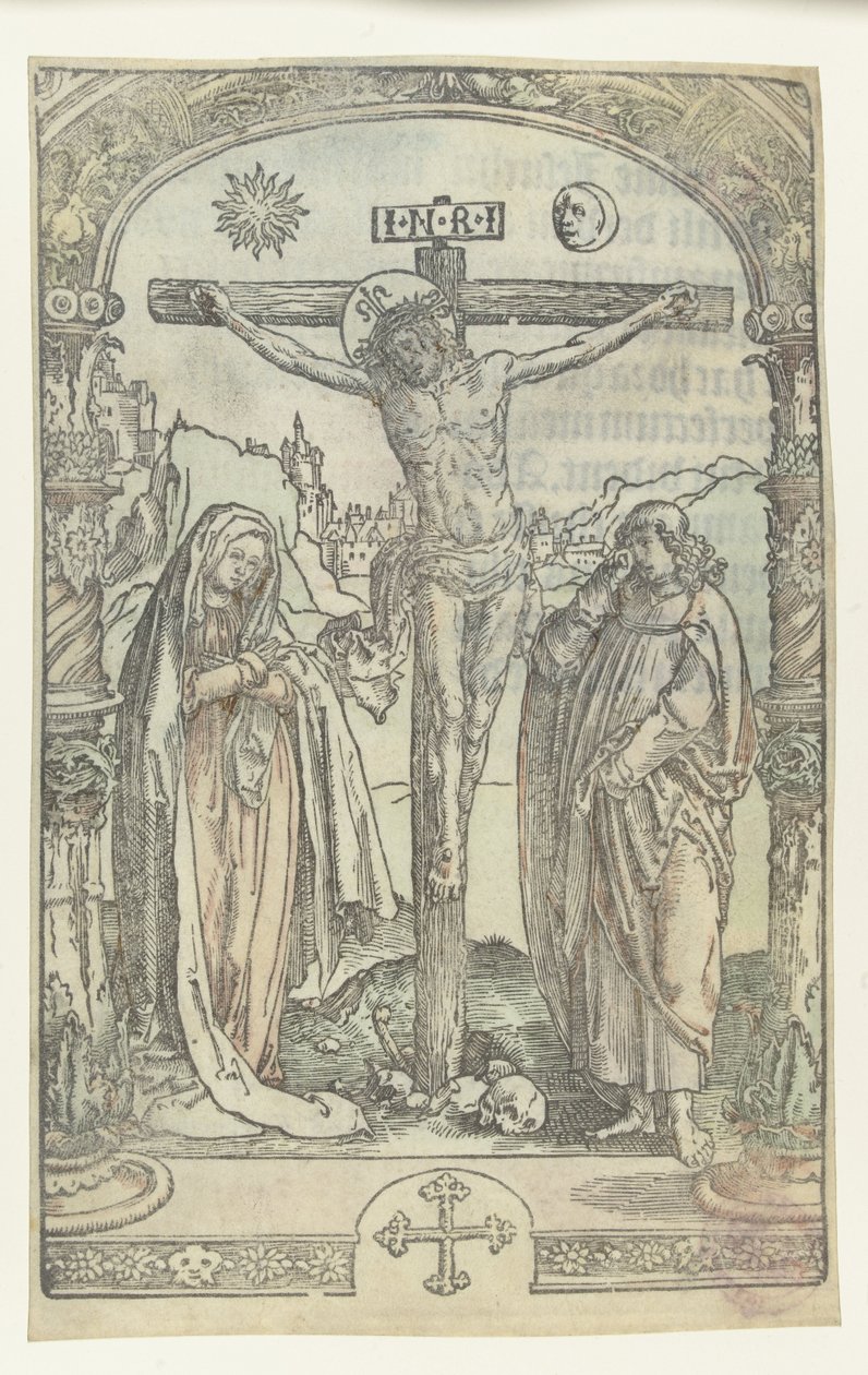 Kristus ristillä tekijältä Lucas van Leyden (attributed to)