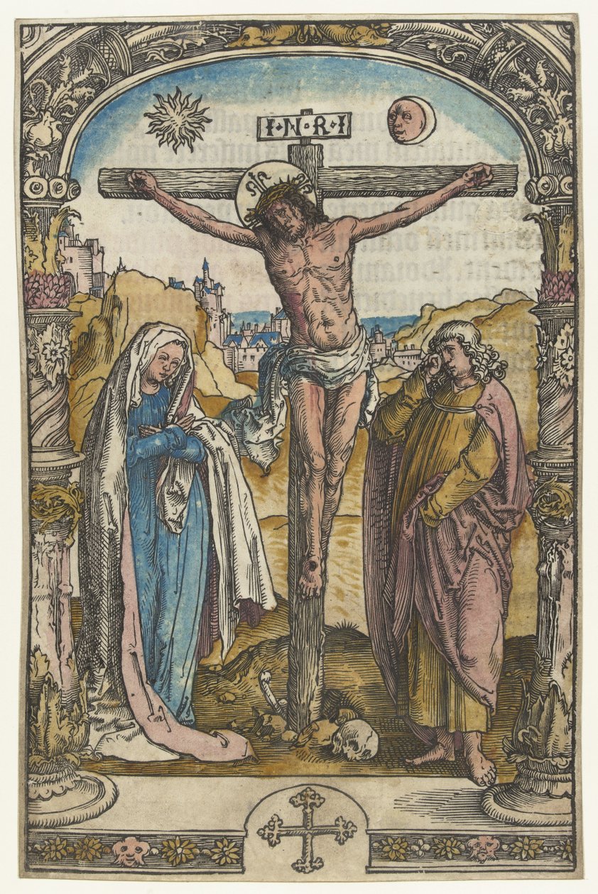 Kristus ristillä tekijältä Lucas van Leyden (attributed to)
