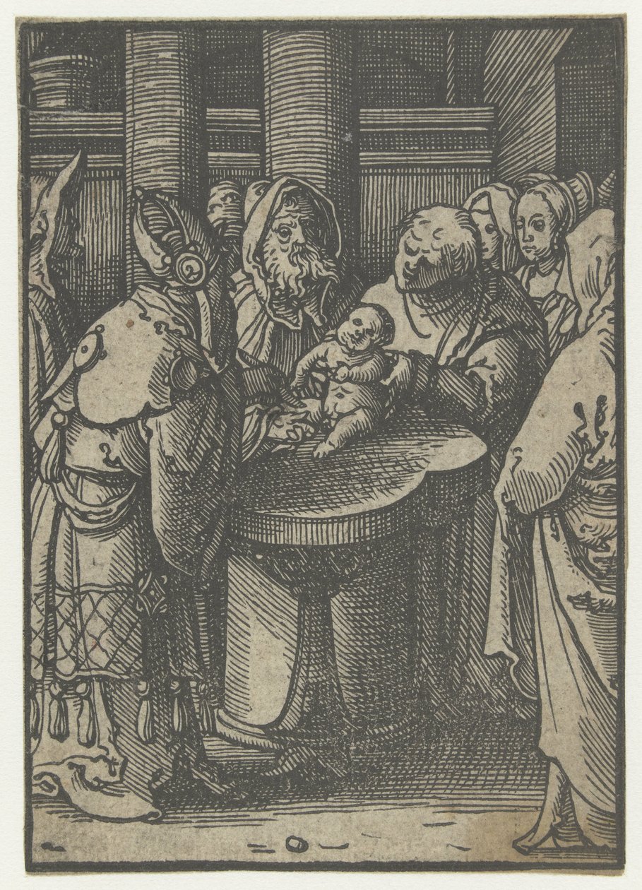 Kristuksen ympärileikkaus Stupid Passion (sarjan nimi) tekijältä Lucas van Leyden (attributed to)