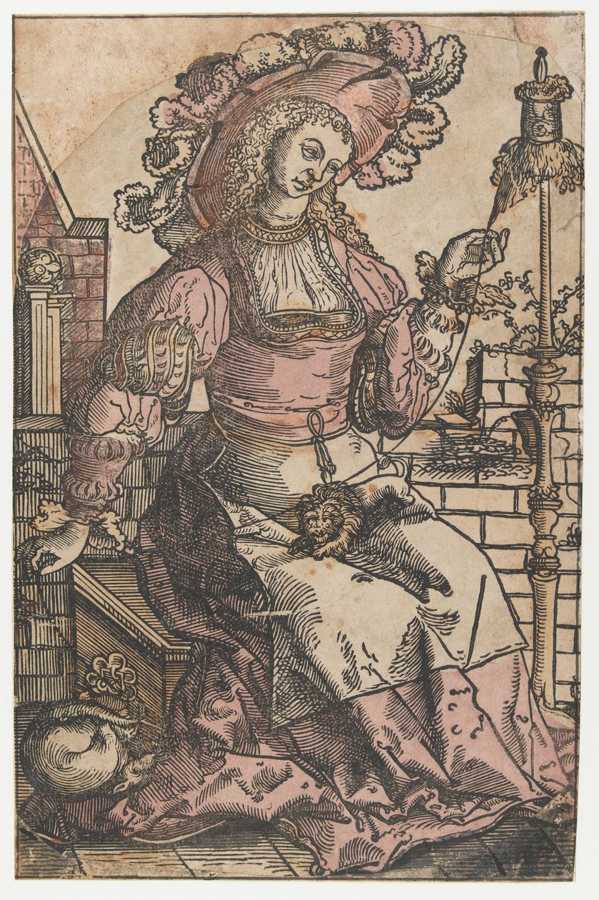 pyörivä nainen tekijältä Lucas van Leyden (attributed to)