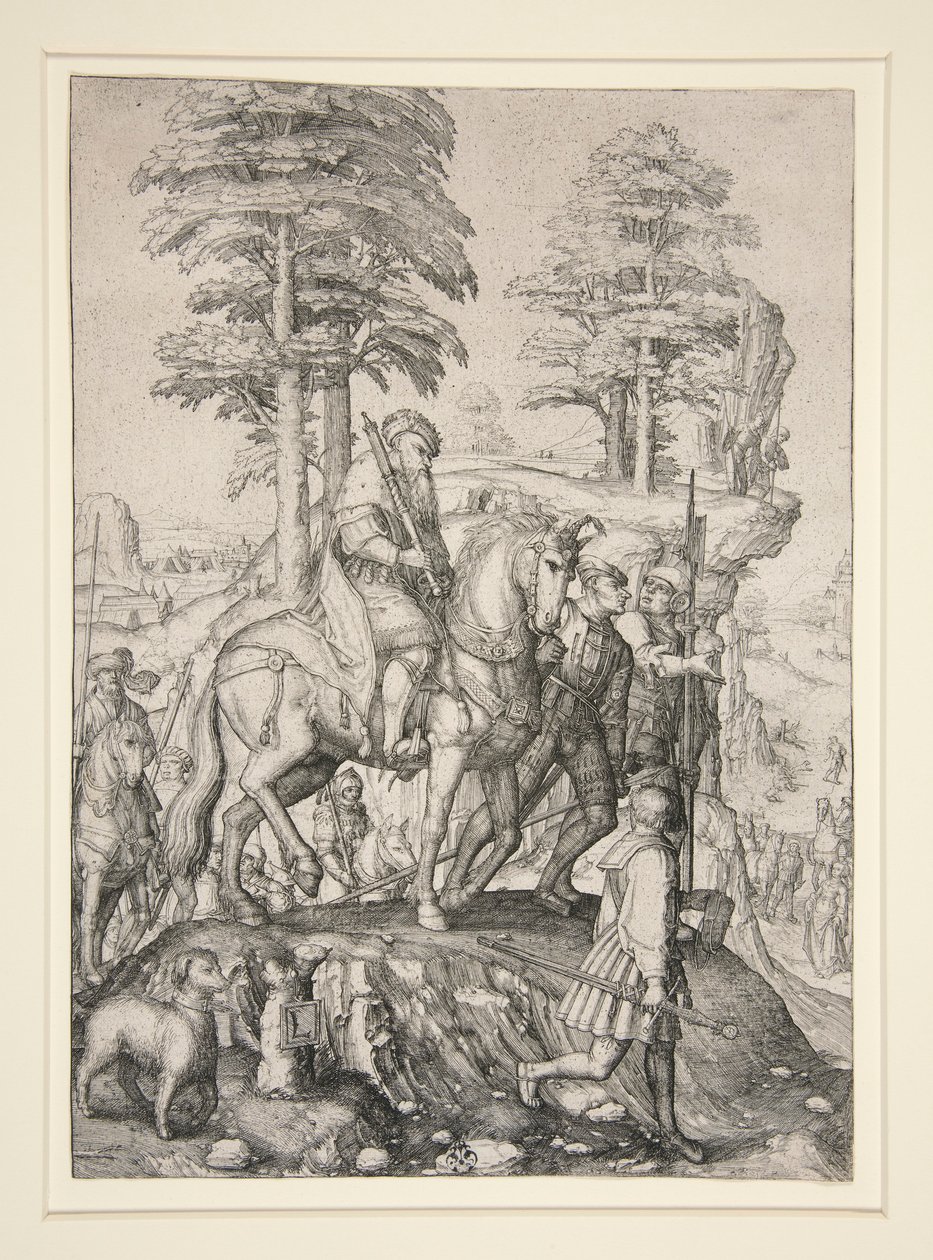 Abigail Daavidin edessä tekijältä Lucas van Leyden