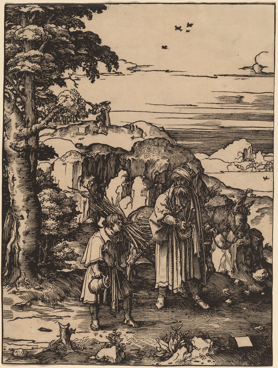 Abraham uhraa Iisakin tekijältä Lucas van Leyden