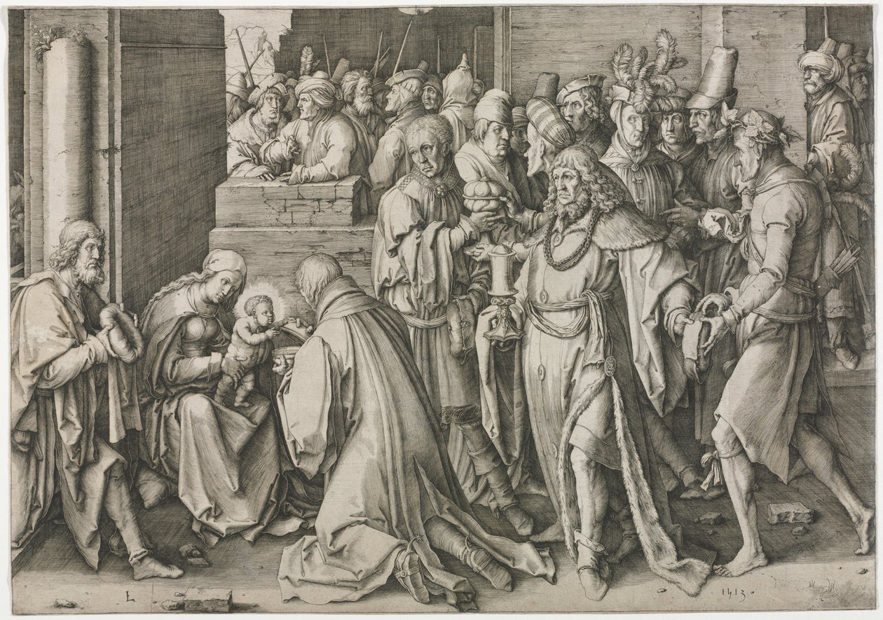 Maagien palvonta tekijältä Lucas van Leyden