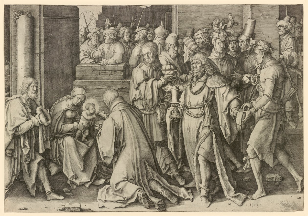 Maagien palvonta tekijältä Lucas van Leyden