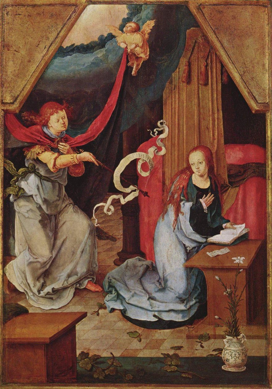 Marian ilmestys tekijältä Lucas van Leyden