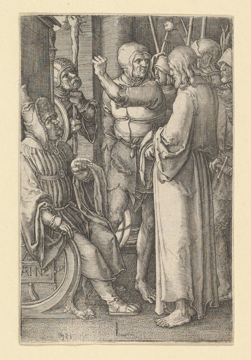 Kristus ennen Hannasta, 1521. tekijältä Lucas van Leyden