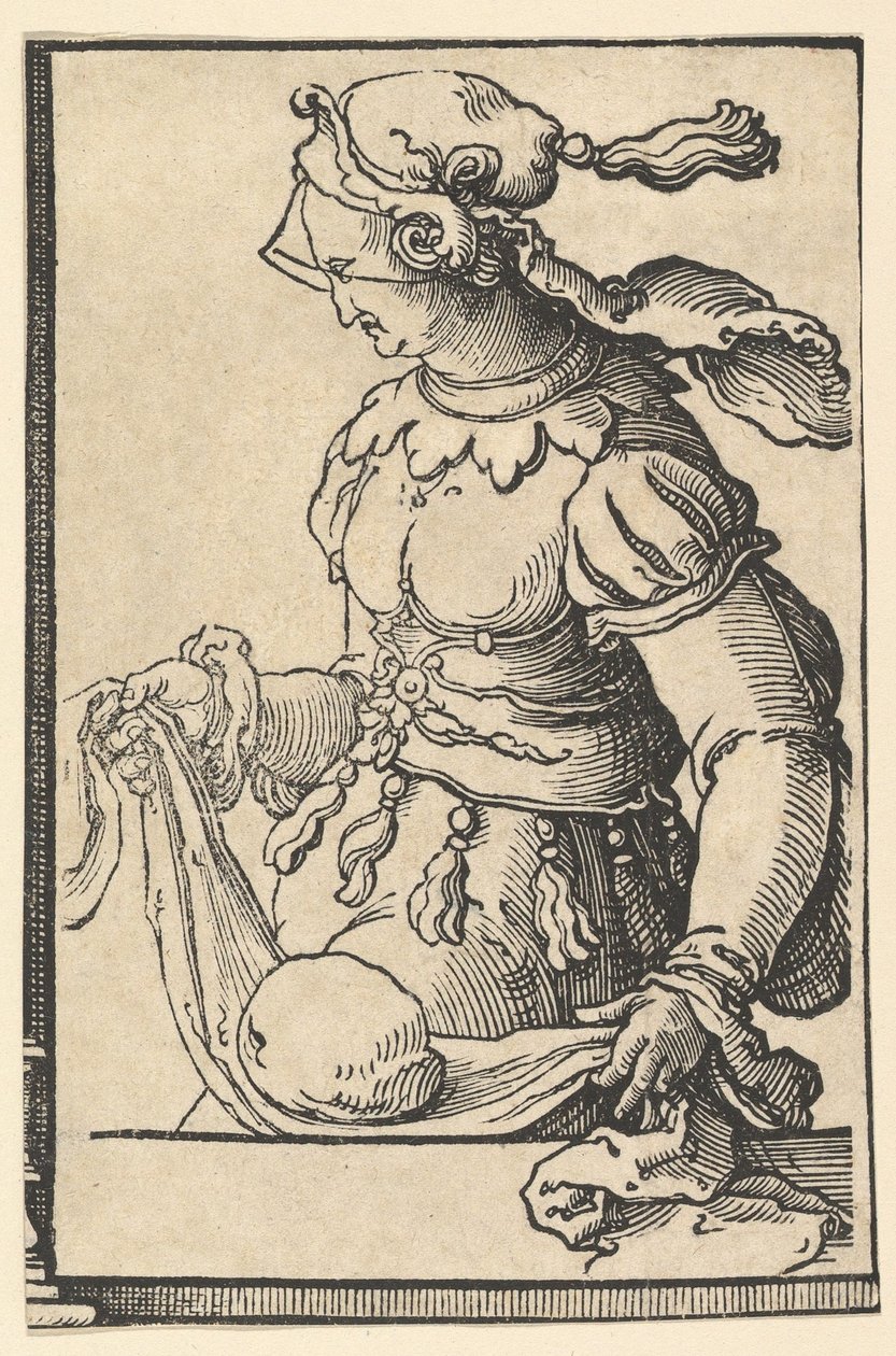 Cumean Sibyl, sarjasta Sibyls, n. 1530. tekijältä Lucas van Leyden