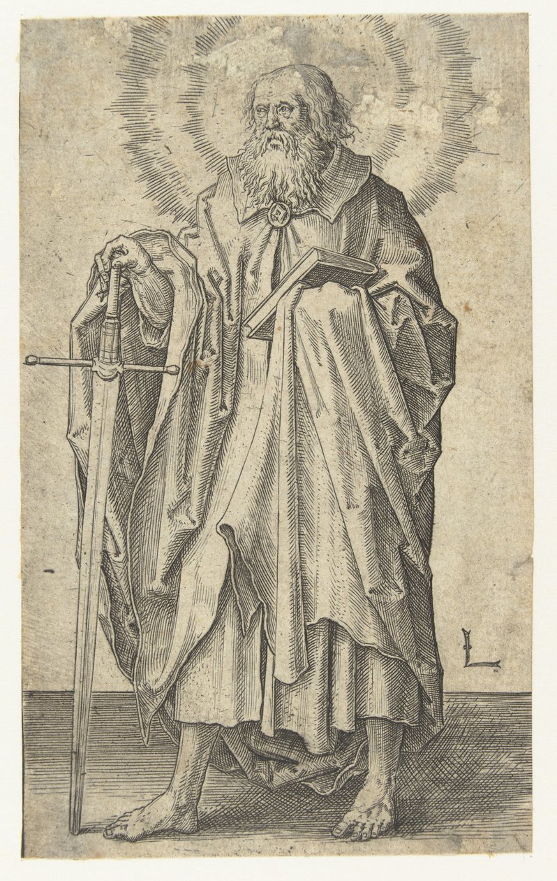 Apostoli Paavali Kristus ja apostolit (sarjan nimi) tekijältä Lucas van Leyden