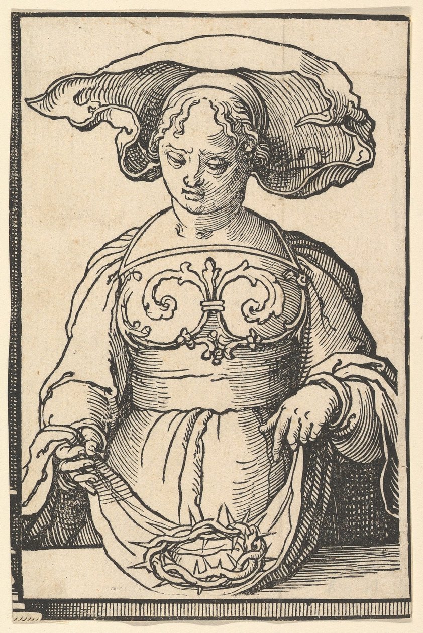 Delphic Sibyl, sarjasta Sibyls, n. 1530. tekijältä Lucas van Leyden