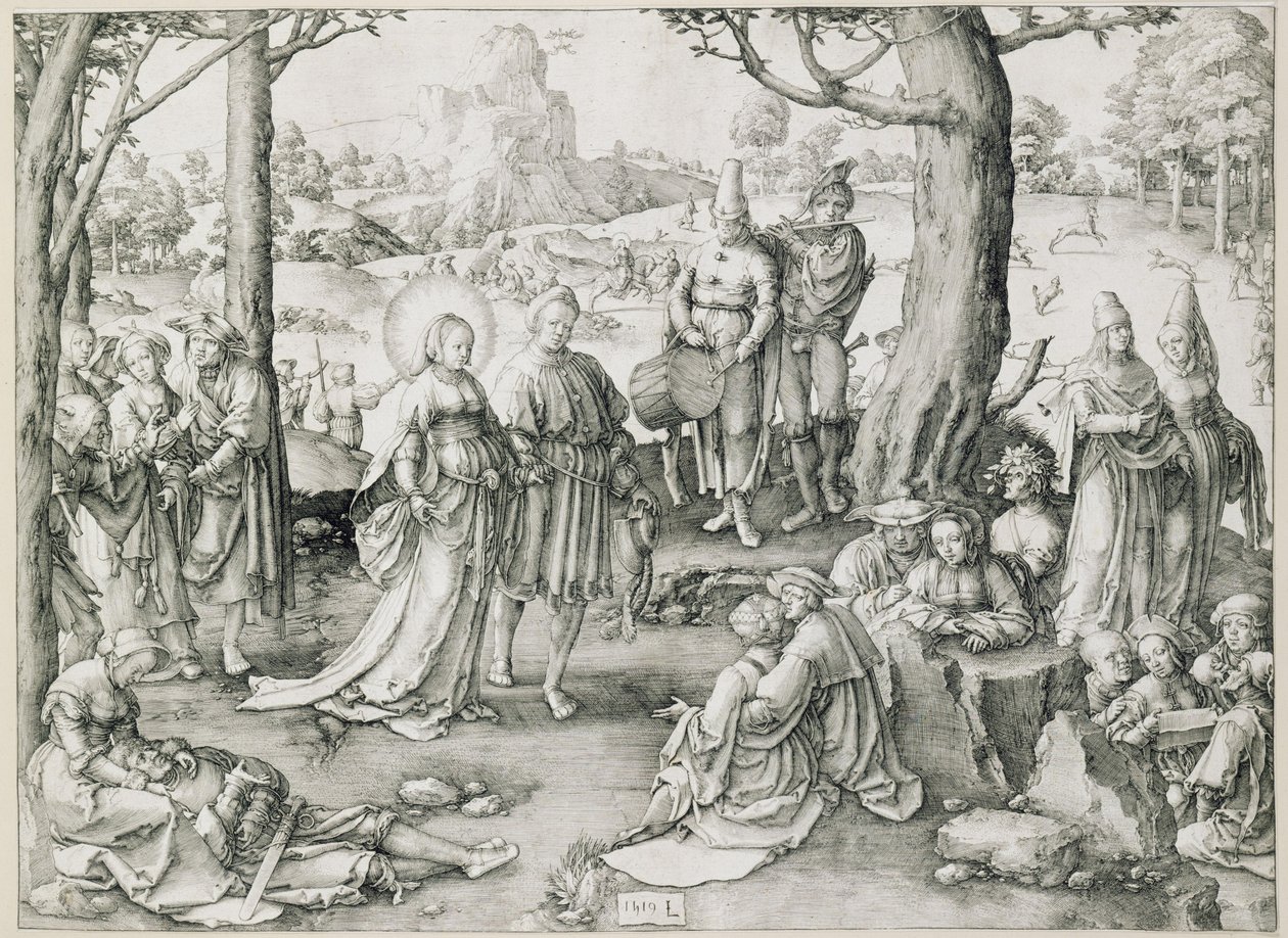 Maria Magdalenan tanssi tekijältä Lucas van Leyden