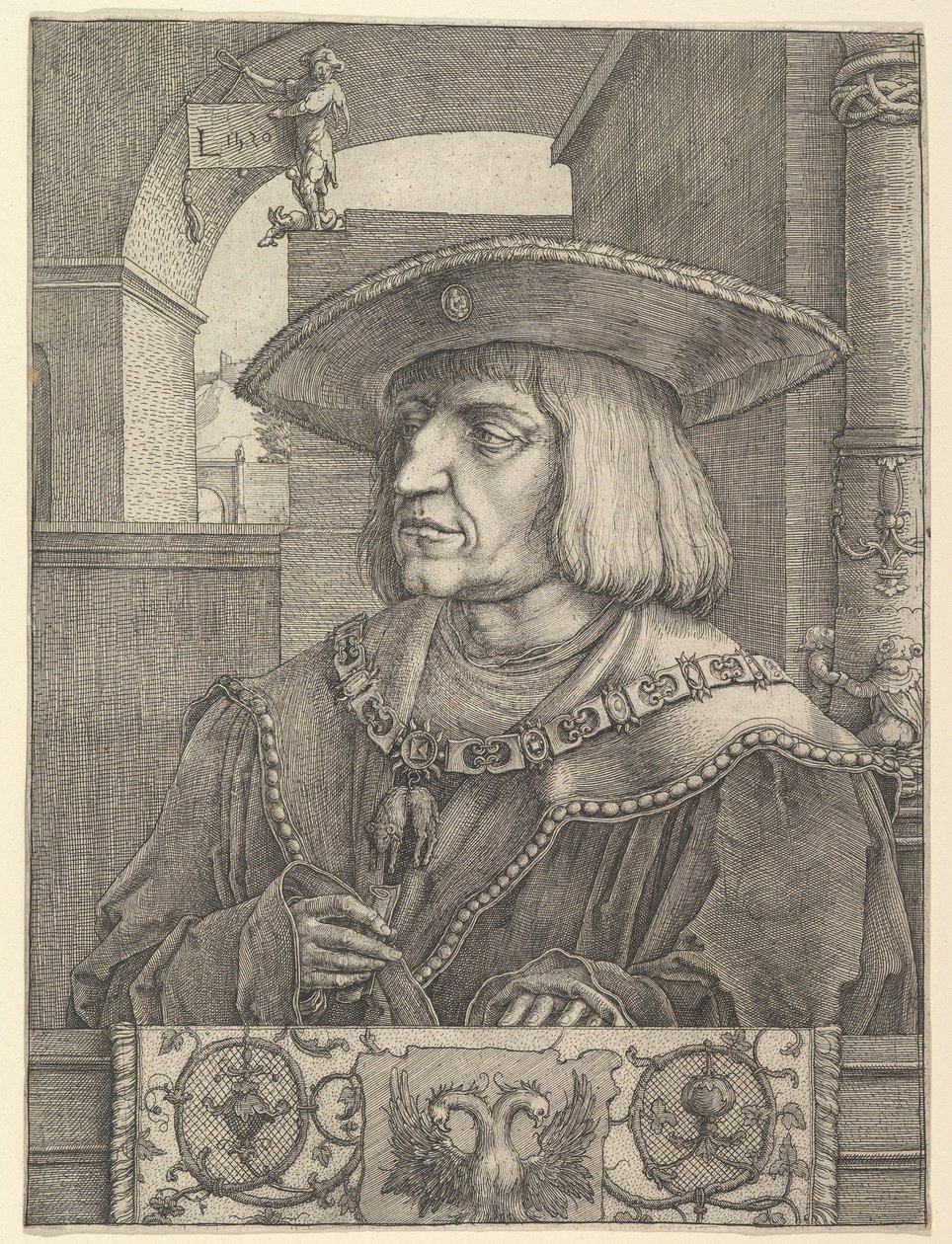 Keisari Maksimilian I tekijältä Lucas van Leyden