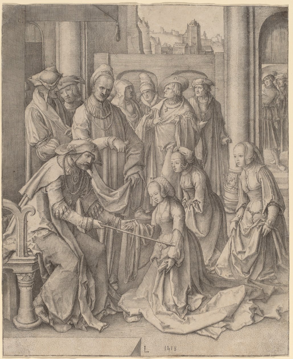 Ester ennen Ahasverusta tekijältä Lucas van Leyden