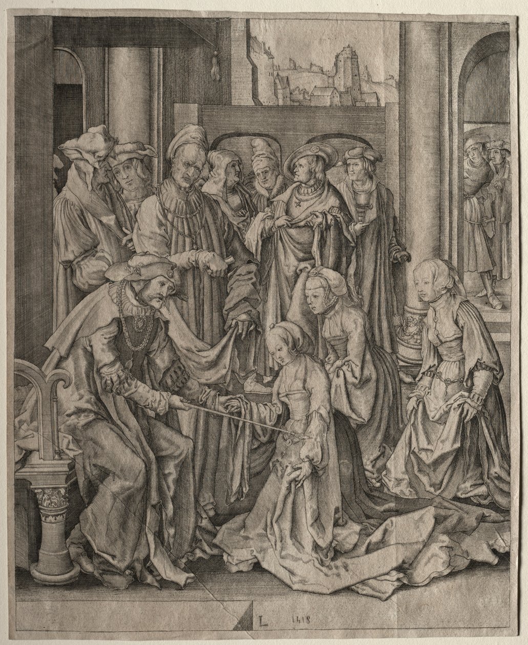 Ester ennen Ahasverusta tekijältä Lucas van Leyden
