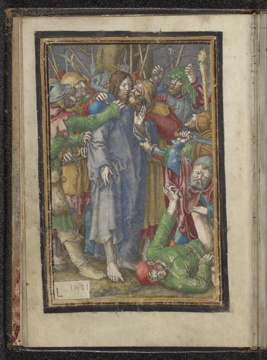 Kristuksen vankeus Passion of Christ (sarjan nimi) tekijältä Lucas van Leyden