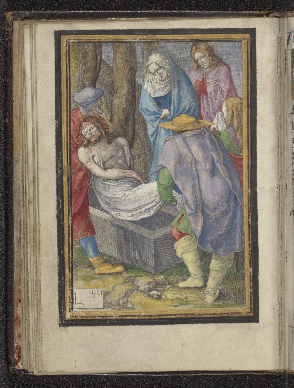 Hautaus Passion of Christ (sarjan nimi) tekijältä Lucas van Leyden