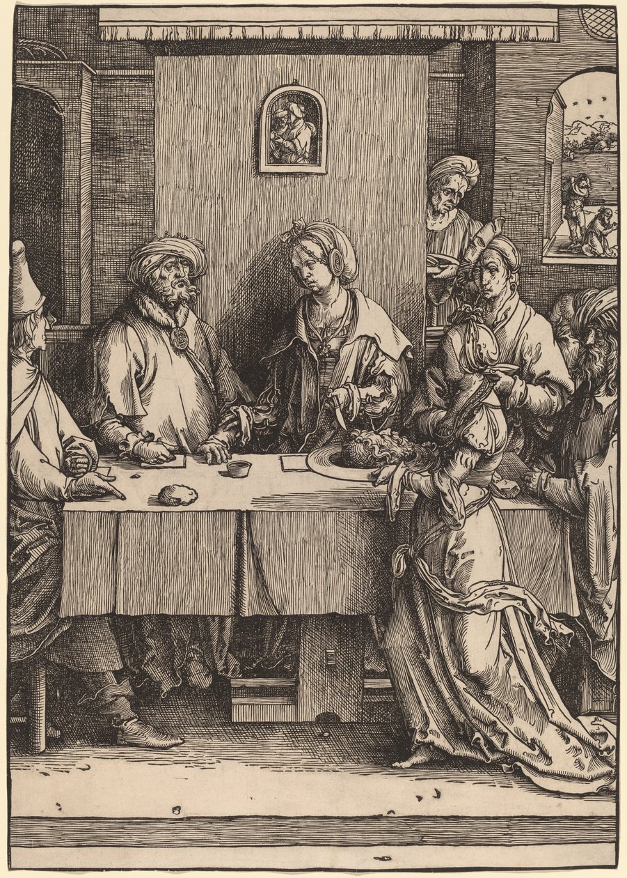 Herodes ja Herodias tekijältä Lucas van Leyden