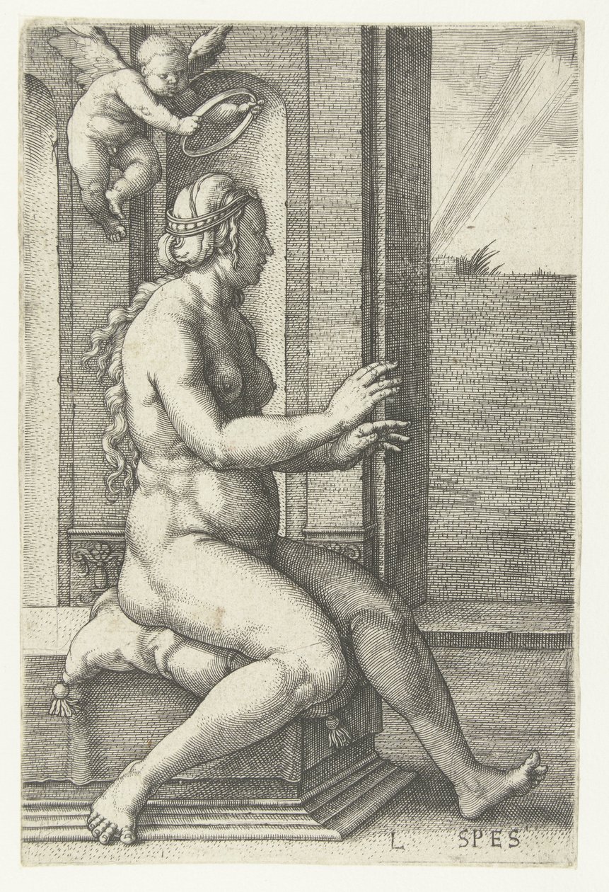 Pino Spes (otsikko objektissa) Seitsemän hyvettä (sarjan nimi) tekijältä Lucas van Leyden