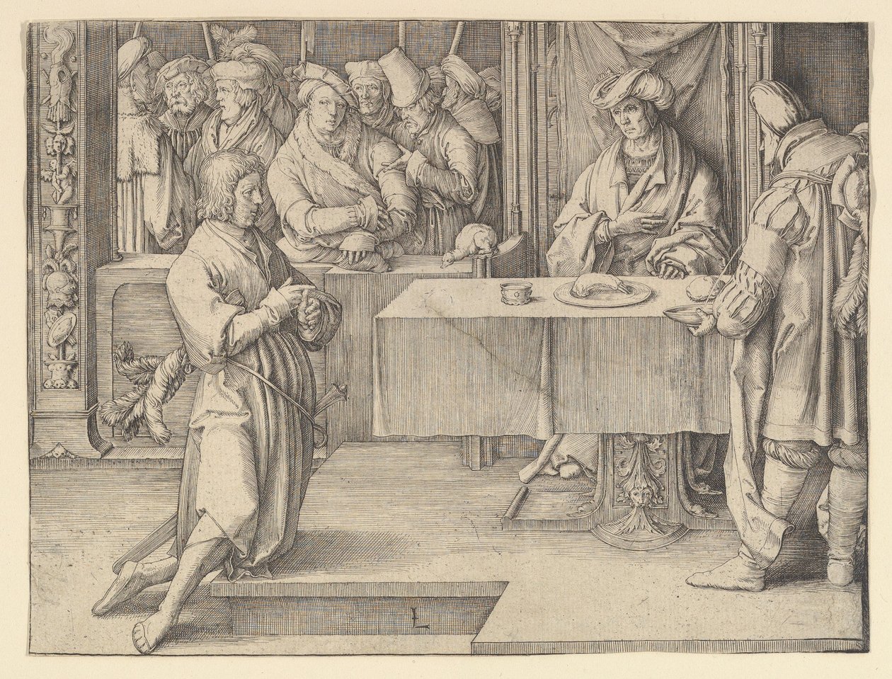 Joseph tulkitsee faaraoiden unia, 1512. tekijältä Lucas van Leyden