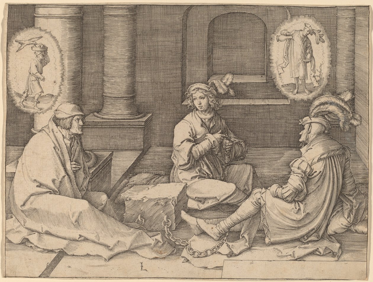 Joseph tulkitsee unia vankilassa tekijältä Lucas van Leyden