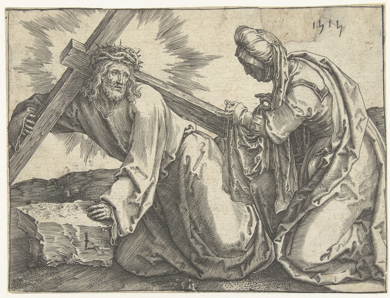 Ristin kantaminen tekijältä Lucas van Leyden