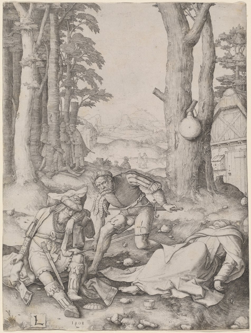 Mahomet ja munkki Sergius tekijältä Lucas van Leyden
