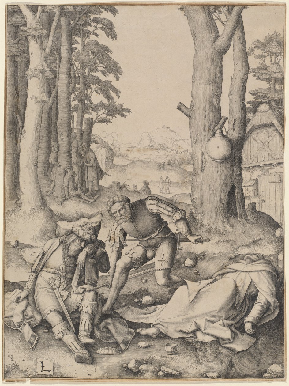 Mahomet ja munkki Sergius tekijältä Lucas van Leyden