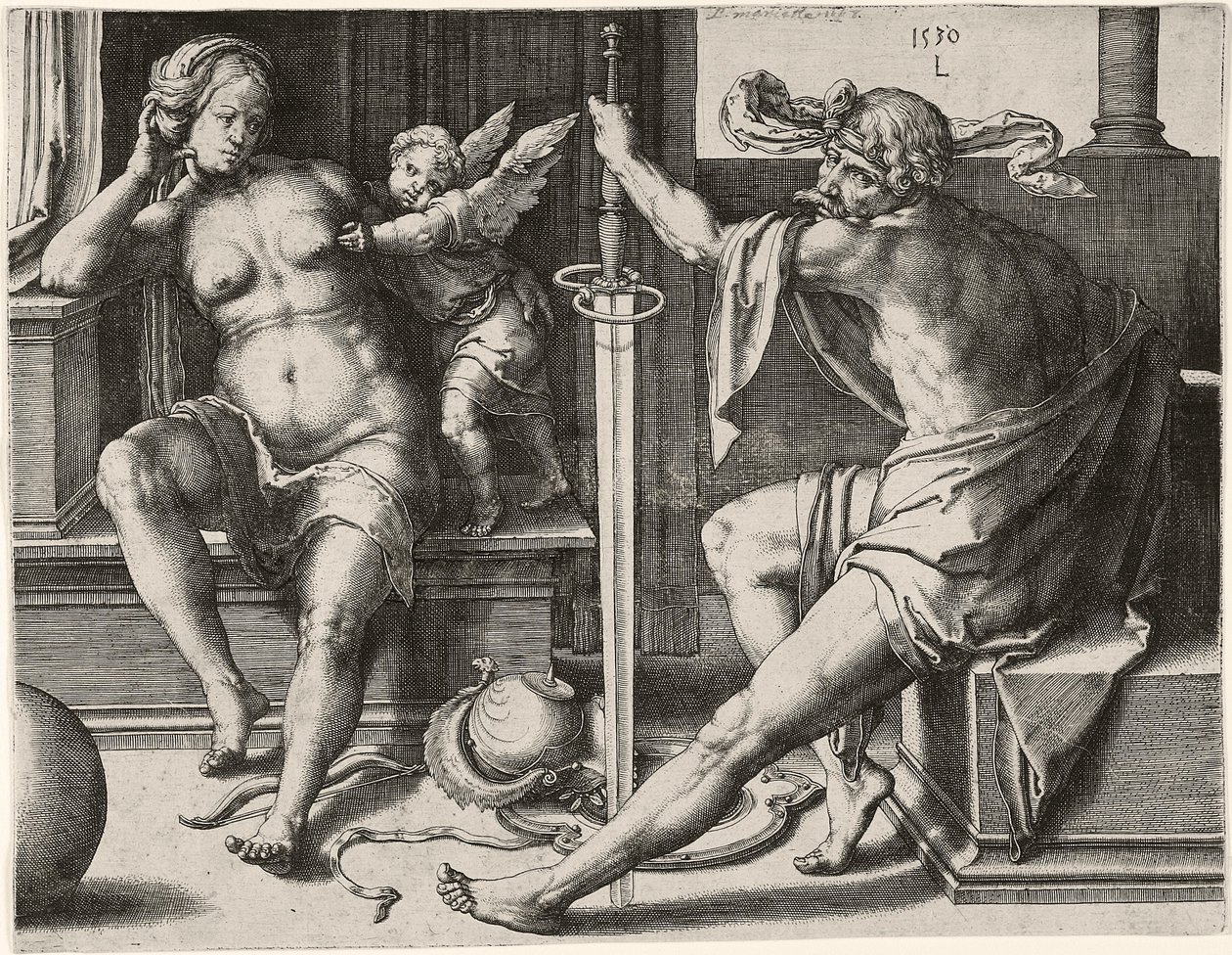 Mars, Venus ja Cupid tekijältä Lucas van Leyden