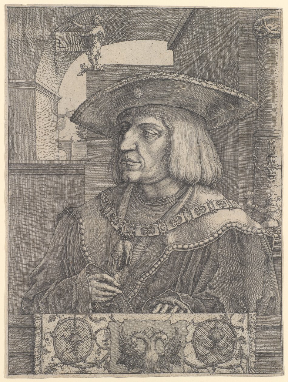 Maksimilian I tekijältä Lucas van Leyden