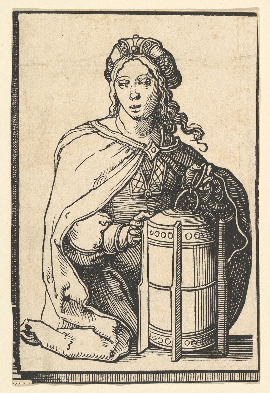 Persian Sibyl, sarjasta Sibyls, n. 1530. tekijältä Lucas van Leyden