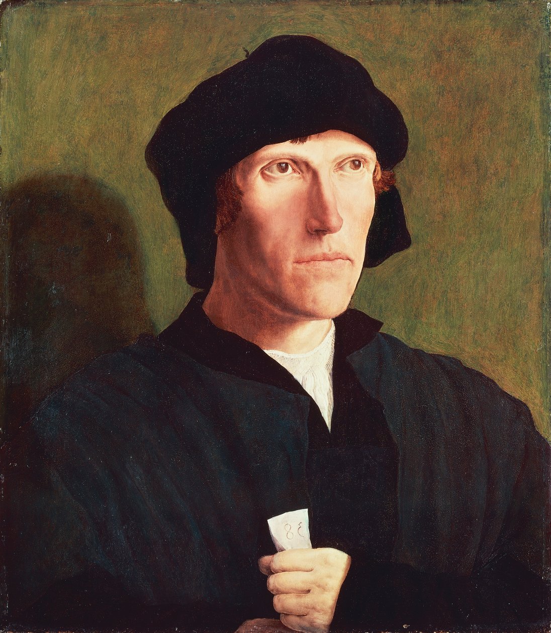 38-vuotiaan miehen muotokuva, n. 1521, Lucas van Leyden (1494 n. 1533), öljy kankaalle, 47x41 cm tekijältä Lucas van Leyden