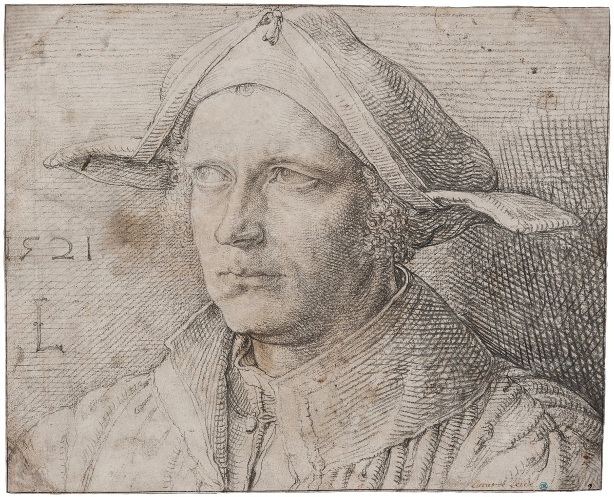 Nuoren miehen muotokuva tekijältä Lucas van Leyden
