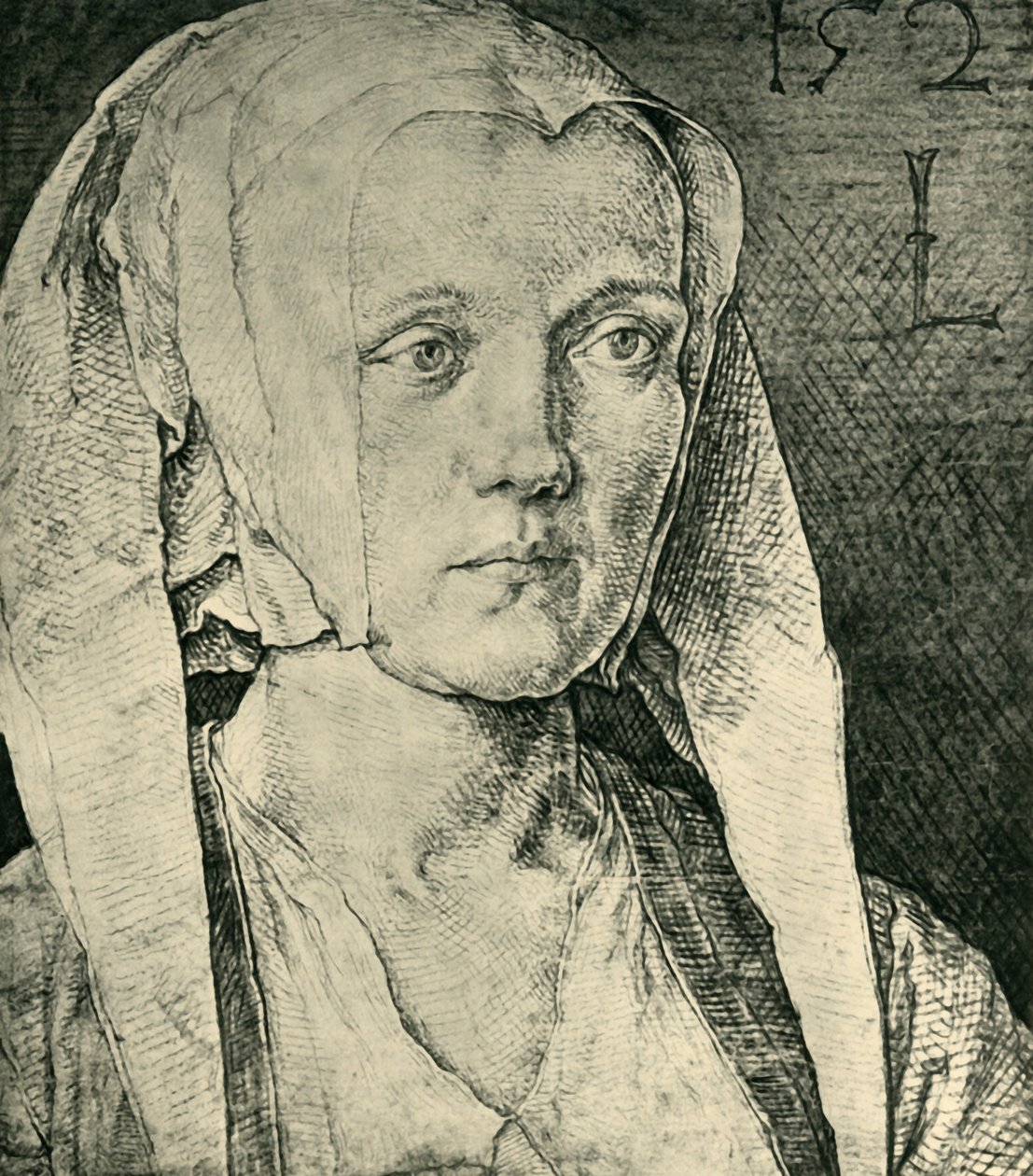 Naisen muotokuva, 1521, 1943. tekijältä Lucas van Leyden