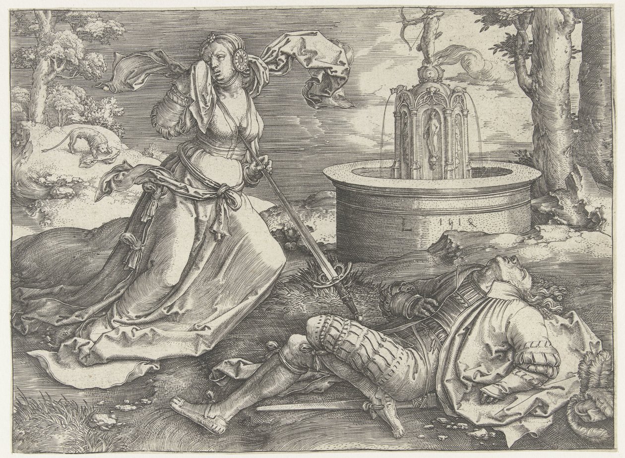 Pyramus ja Thisbe tekijältä Lucas van Leyden
