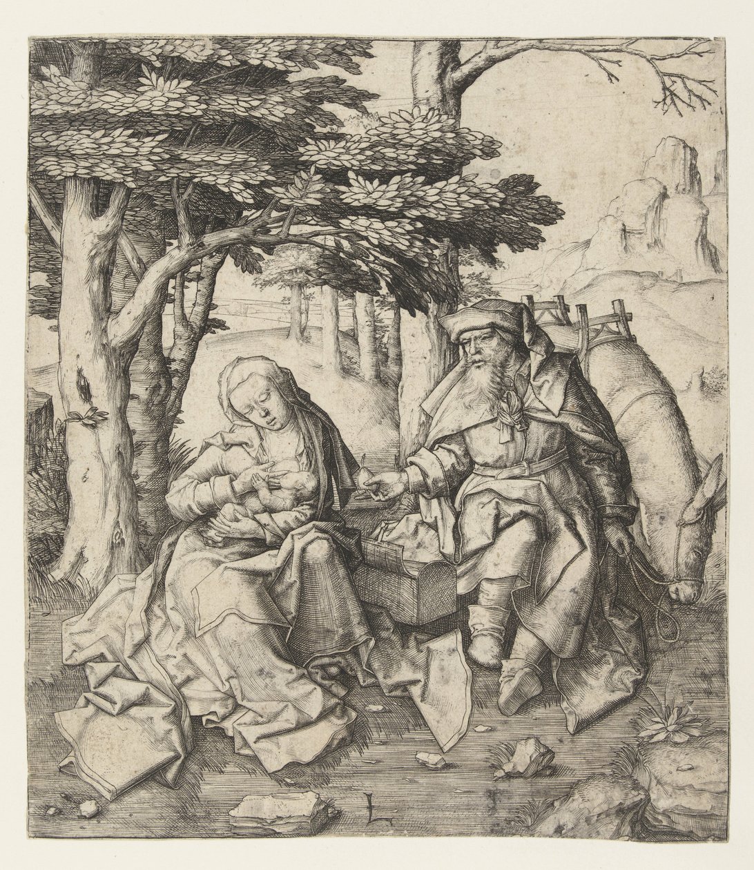 Lepää lennolla Egyptiin tekijältä Lucas van Leyden