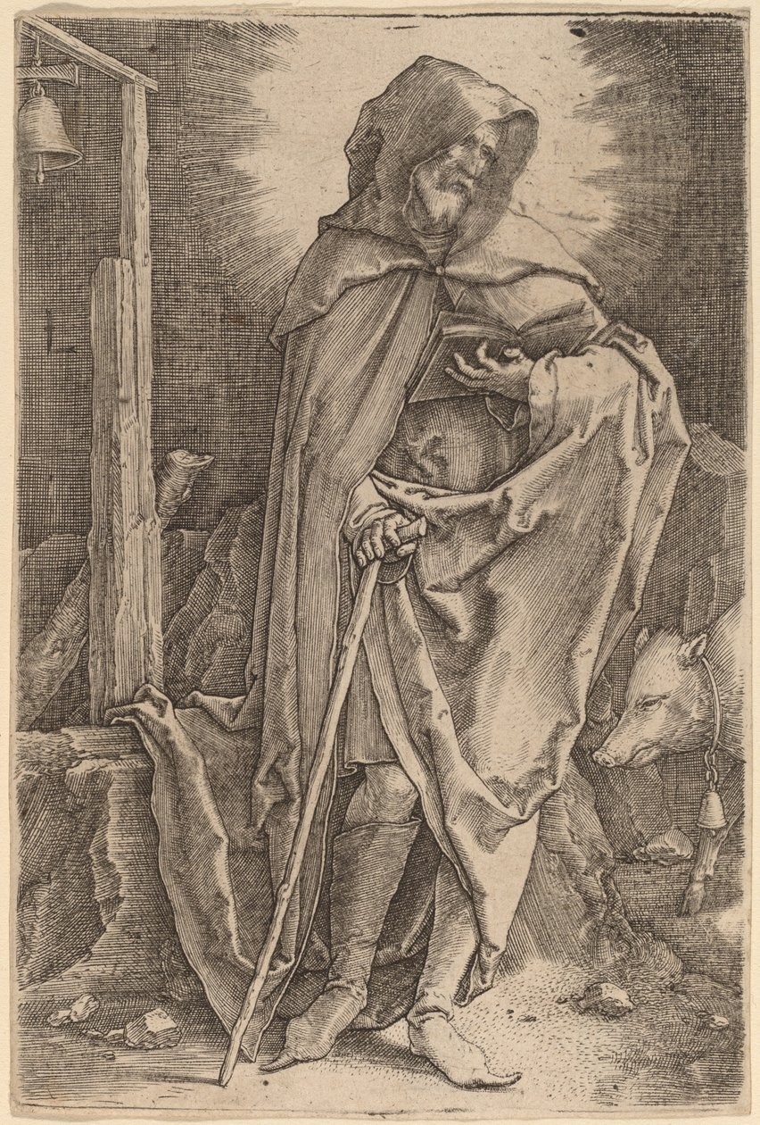 Pyhä Anthony tekijältä Lucas van Leyden
