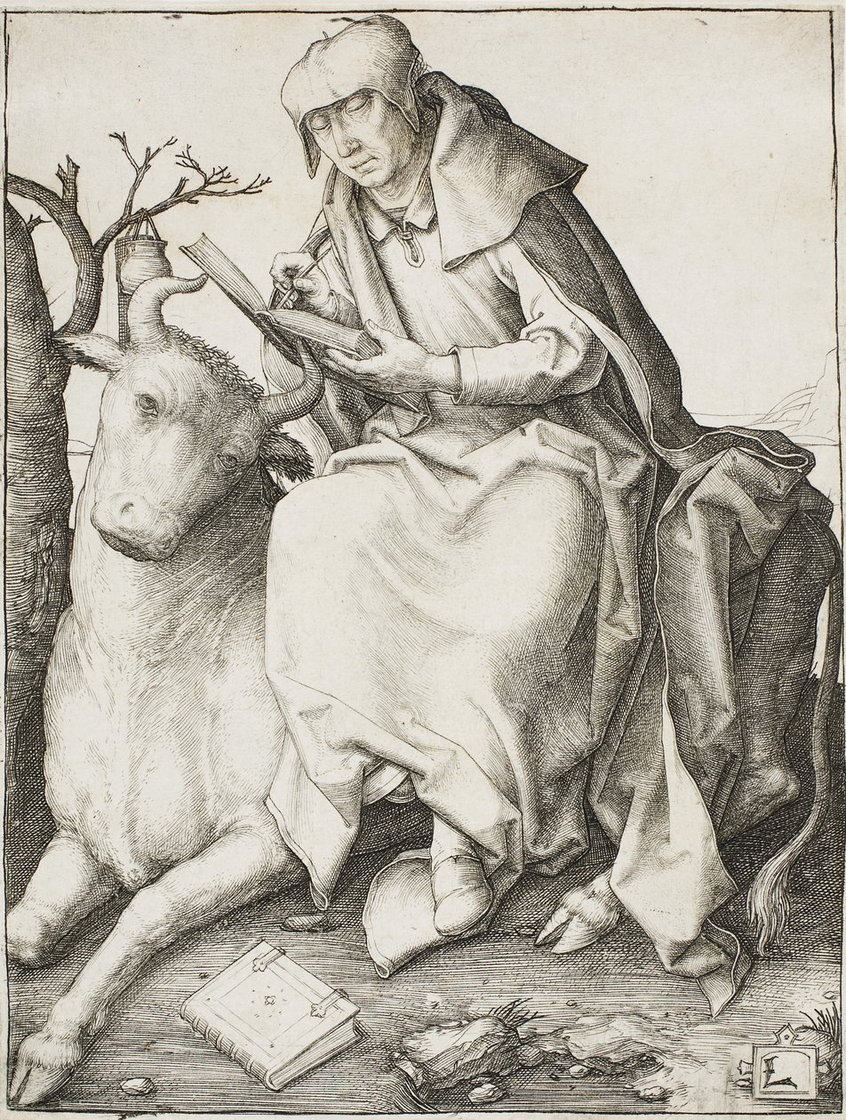 Pyhä Luukas, noin 1508 tekijältä Lucas van Leyden