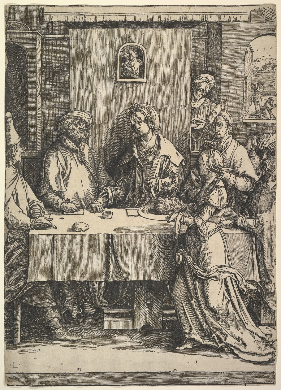 Salome ja Johannes Kastajan pää tekijältä Lucas van Leyden