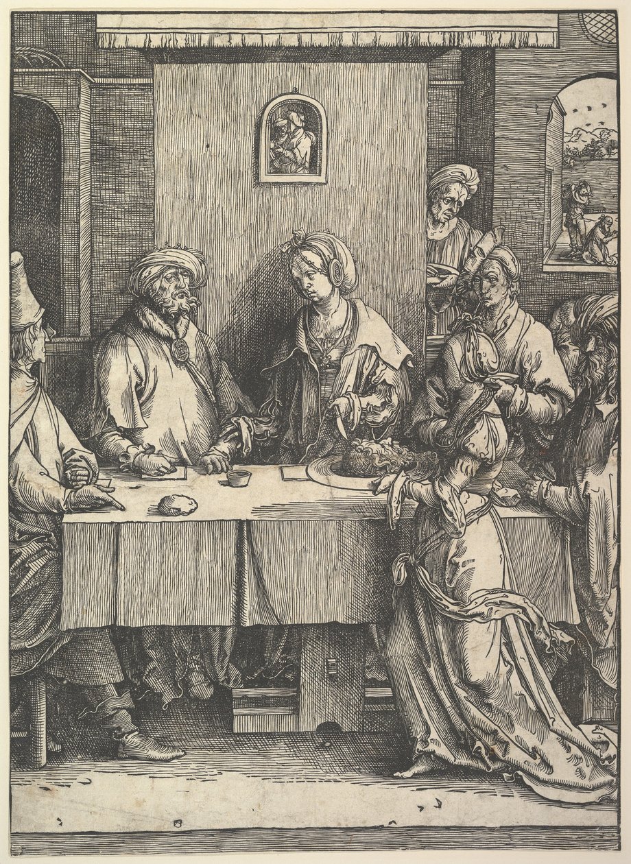 Salome ja Johannes Kastajan pää tekijältä Lucas van Leyden
