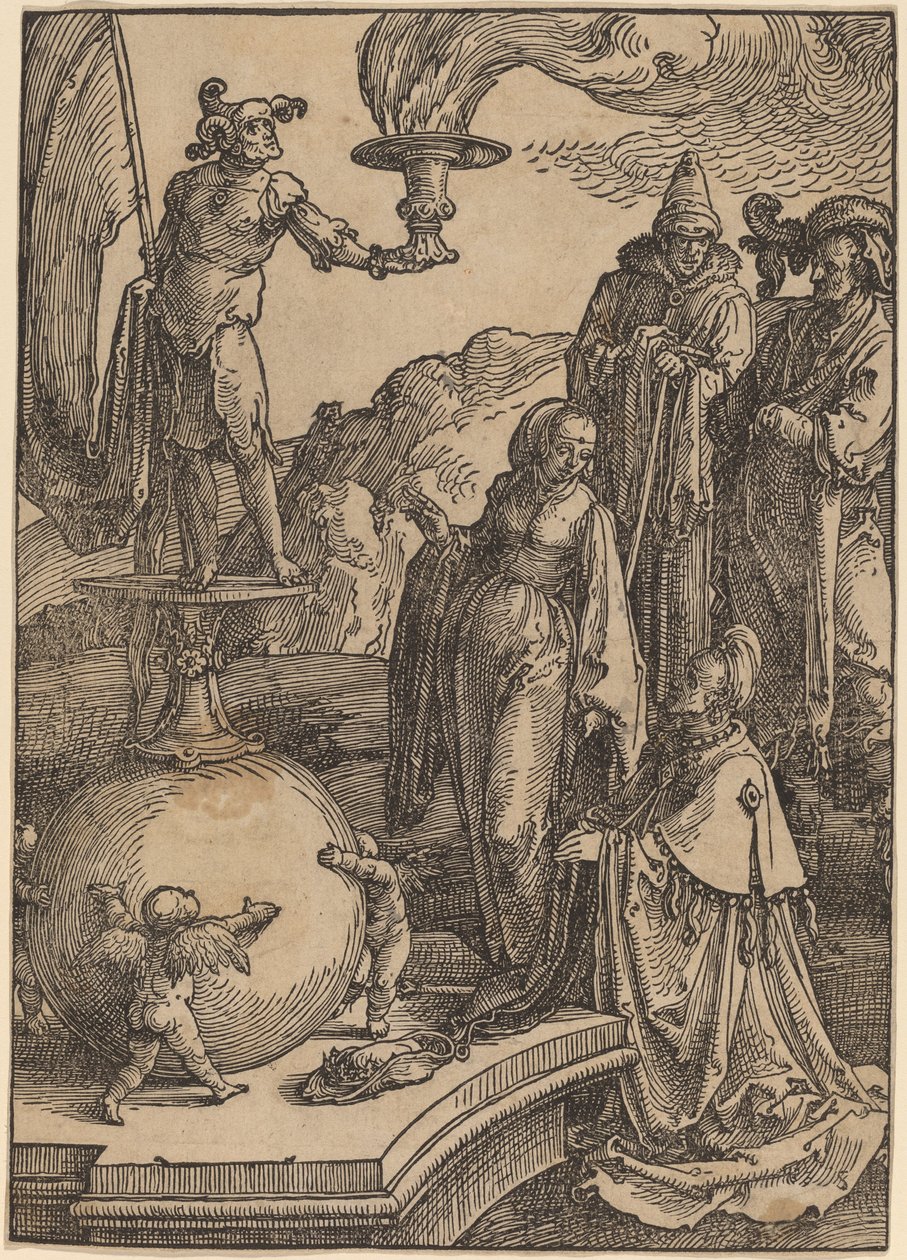 Salomonin epäjumalanpalvelus tekijältä Lucas van Leyden