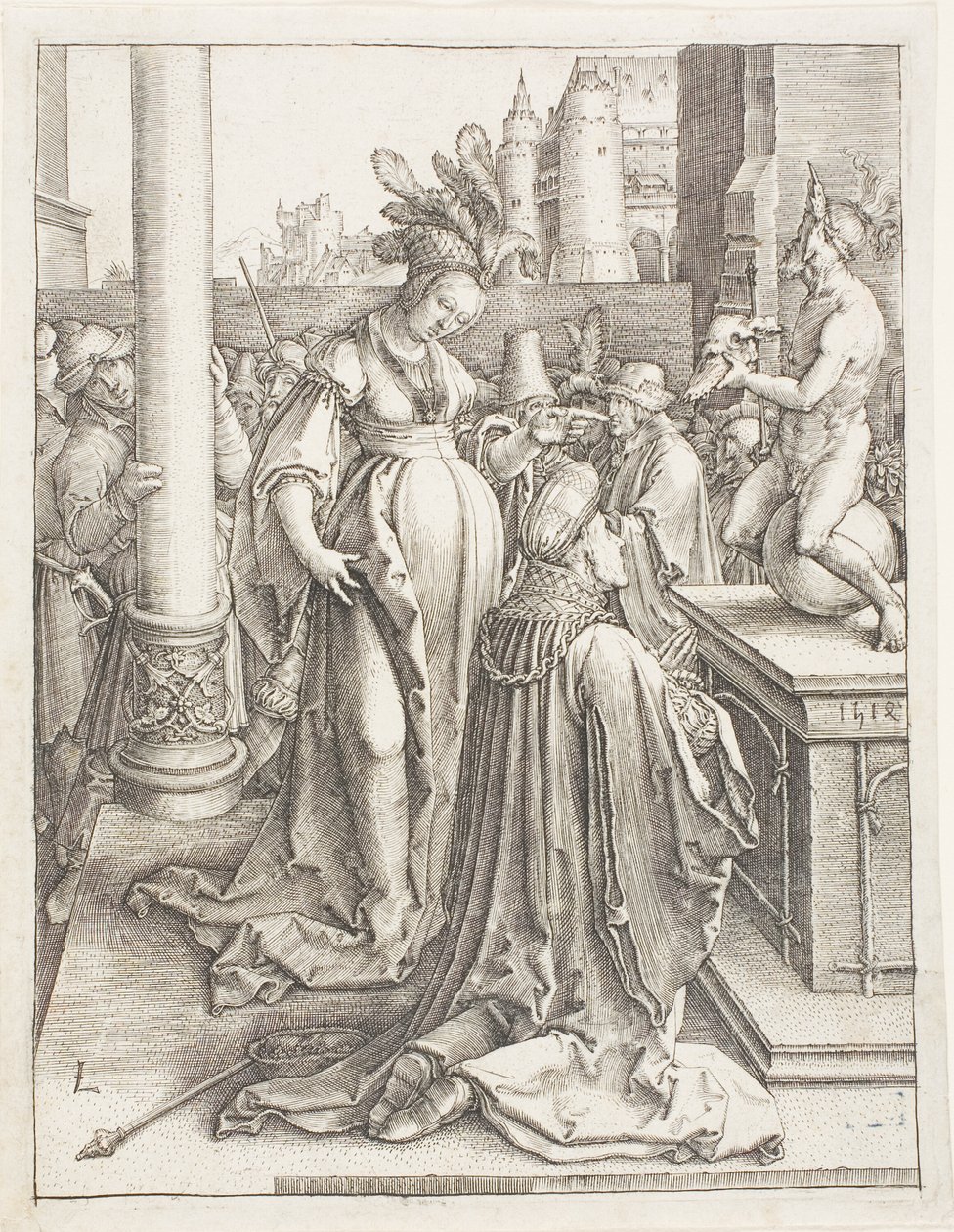 Salomonin epäjumalanpalvelus tekijältä Lucas van Leyden