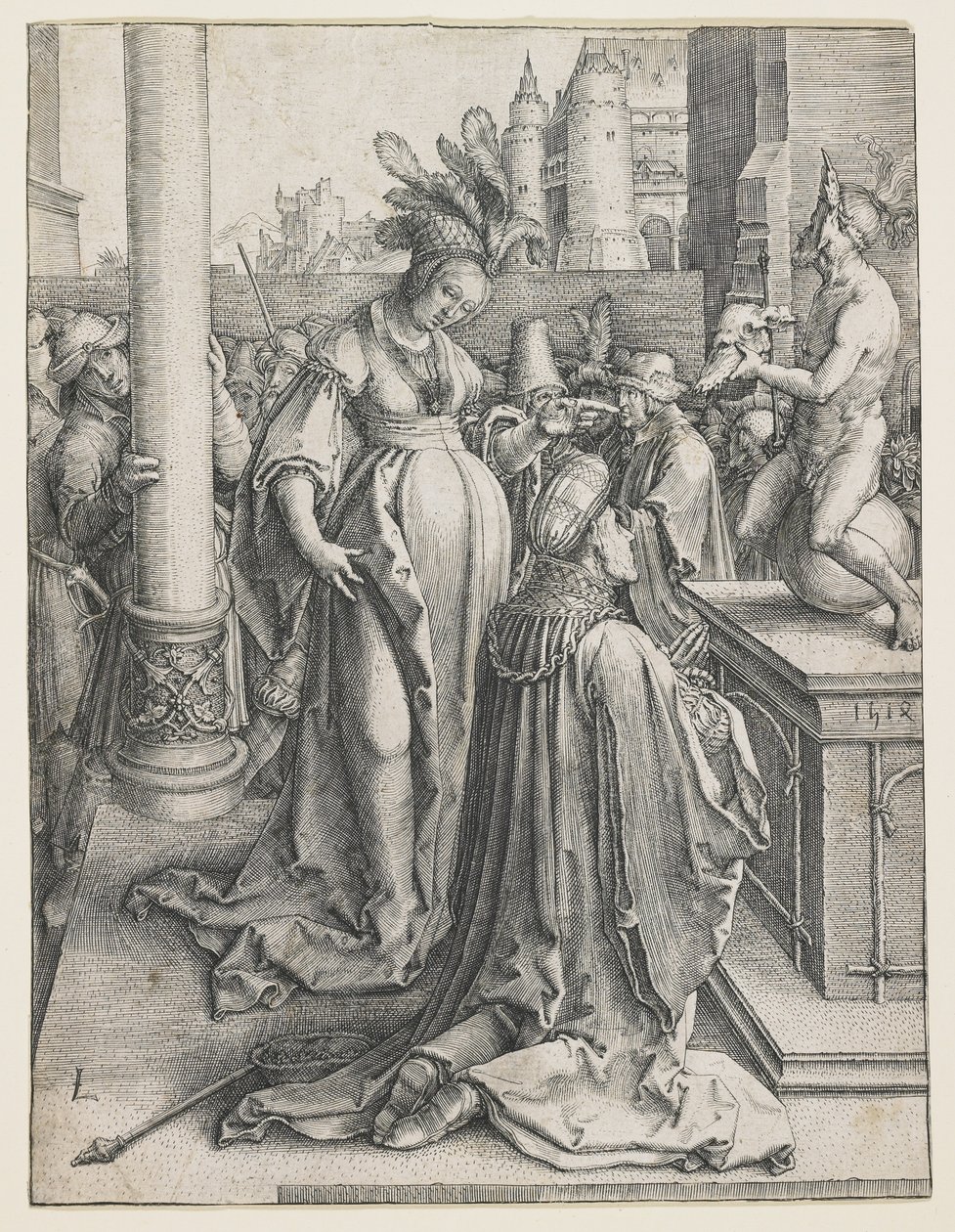Salomonin epäjumalanpalvelus tekijältä Lucas van Leyden
