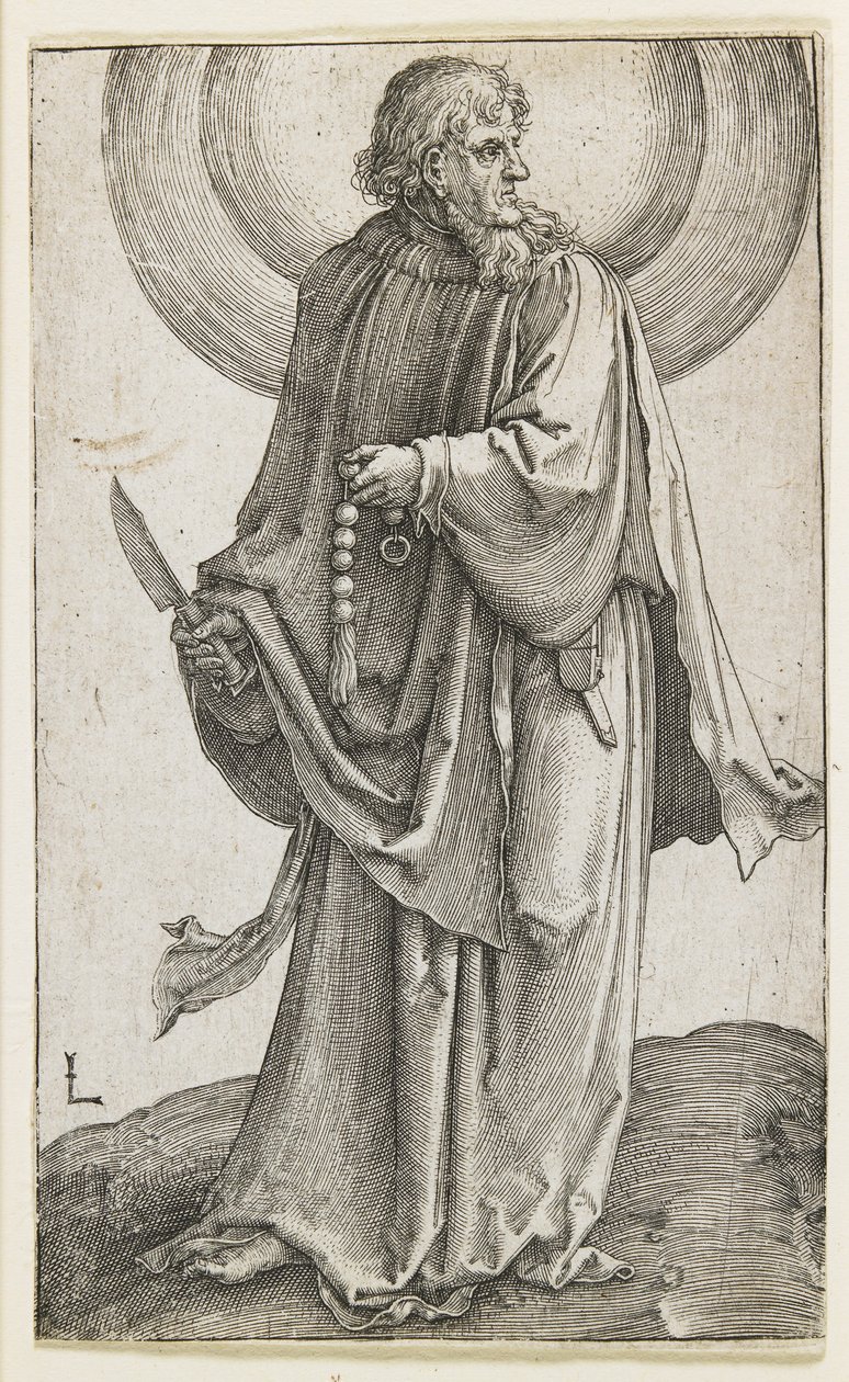 Pyhä Bartolomeus, 1510 tekijältä Lucas van Leyden