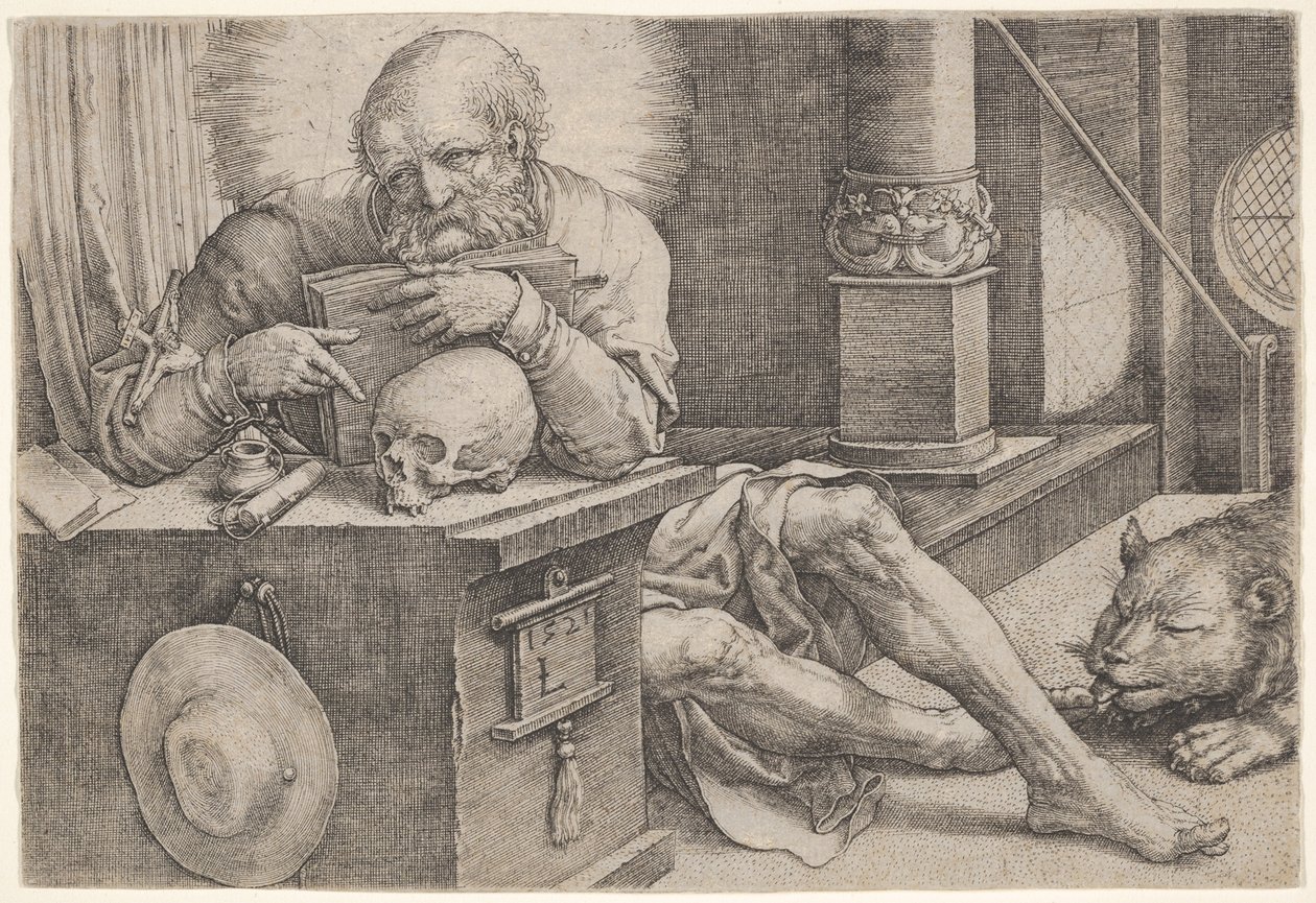 Pyhä Hieronymus tekijältä Lucas van Leyden